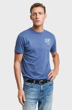 Мужская синяя футболка SEASONAL GRAPHIC Синий XXL Gant 2003292