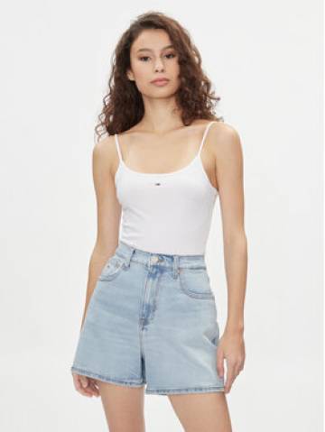 Tommy Jeans Боді Essential DW0DW17993 Білий Slim Fit Tommy Jeans Боді Essential DW0DW17993 Білий Slim Fit