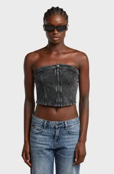 Женский темно-серый топ Washed corset Серый M G-Star RAW D26104,D575