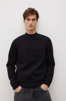 Reserved - Світшот із коміром-стійкою - чорний - 8067H-99X