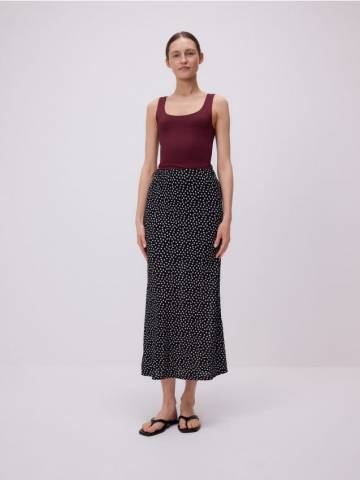 Reserved - Спідниця міді з візерунком - різнобарвний - 673DX-MLC