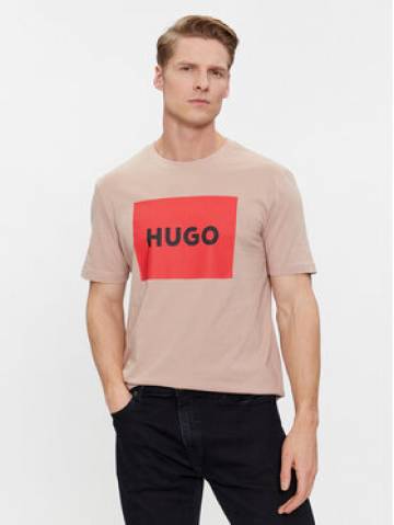 Hugo Футболка Dulive222 50467952 Бежевий Regular Fit Hugo Футболка Dulive222 50467952 Бежевий Regular Fit