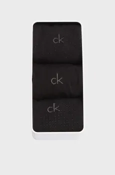 Мужские черные носки (3 пары) GIFTBOX DROPNEE Черный ONESIZE Calvin Klein 701235981