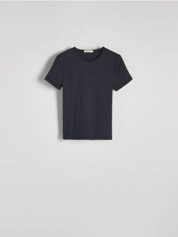 Reserved - LADIES` T-SHIRT - чорний - 945ED-99X Reserved - LADIES` T-SHIRT - чорний - 945ED-99X