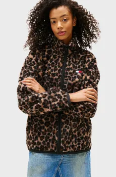 Женская белая спортивная кофта TEDDY Белый S Tommy Jeans DW0DW21596