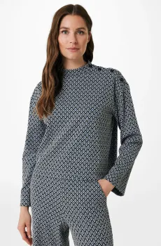 Женский жаккардовый топ с узором Разноцветный S Mexx MF007701043W