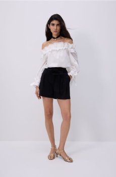 Reserved - Костюмні шорти з вовни - чорний - 991DB-99X