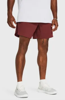 Мужские бордовые шорты UA Peak Woven Shorts Бордовый S Under Armour 1376782-688