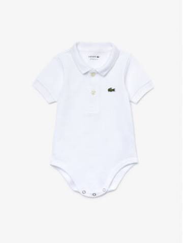 Lacoste Дитяче боді 4J6963 Білий Lacoste Дитяче боді 4J6963 Білий