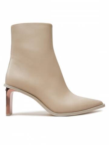 Calvin Klein Ботильйони Ankle Boot 70 Lth HW0HW02092 Бежевий Calvin Klein Ботильйони Ankle Boot 70 Lth HW0HW02092 Бежевий