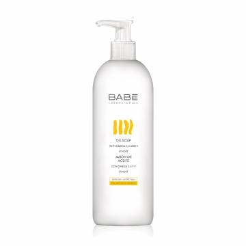 Масляное мыло для душа BABE Laboratorios Oil Soap для очень сухой и атопической кожи, 500 мл Масляное мыло для душа BABE Laboratorios Oil Soap для очень сухой и атопической кожи, 500 мл