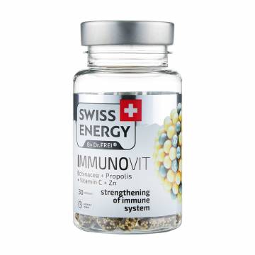 Витaмины для укрепления иммунной системы SWISS ENERGY Immuno Vit, 30 капсул Витaмины для укрепления иммунной системы SWISS ENERGY Immuno Vit, 30 капсул