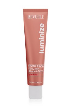 Мерцающий флюид для лица и тела Revuele Luminize Bronze & Blaze Glow Fluid, SPF 20, 40 мл