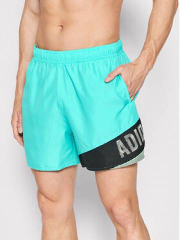 adidas Шорти для плавання Wording HA0409 Зелений Regular Fit adidas Шорти для плавання Wording HA0409 Зелений Regular Fit