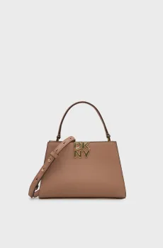 Женская коричневая кожаная сумка FOSTER Коричневый ONESIZE DKNY R52D1L93