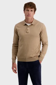 Мужское бежевое поло Бежевый S Pierre Cardin PC.-C5 51714.5133