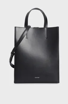 Женская черная кожаная сумка Черный ONESIZE Calvin Klein LV04F3002G