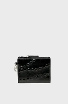 Женский черный кошелек CHAIN OVAL-D BI FOLD Черный ONESIZE Diesel X10832 P1003