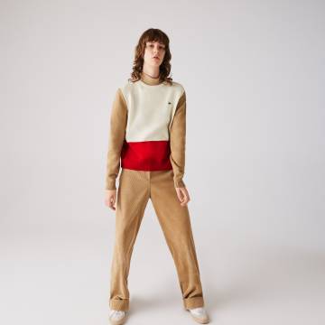 Lacoste светр жіночий Made in France з круглим вирізом Lacoste светр жіночий Made in France з круглим вирізом