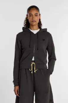 Женское черное худи Coastal Full Zip Черный S New Balance WJ53508ABR