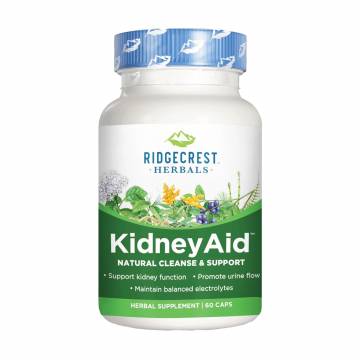 Комплекс для почек Диетическая дoбaвка в капсулах Ridgecrest Herbals KidneyAid, 60 капсул