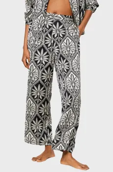 Женские брюки с узором SILAN Разноцветный S Etam 6548051