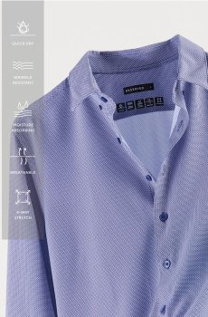 Reserved - Приталена сорочка - темно-синій - 544HT-59P