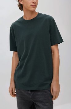 Reserved - Футболка regular з бавовни - світло-зелений - 999HL-70X