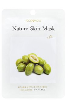 Тканевая маска для лица Food A Holic Nature Skin Mask с экстрактом оливы, 23 мл
