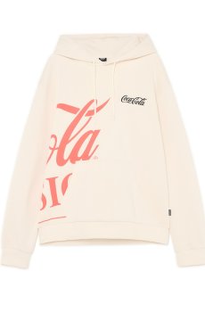 Cropp - Худі з принтом Coca-Cola - кремовий