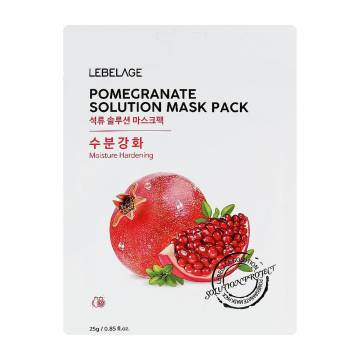 Тканевая маска для лица Lebelage Pomegranate Solution Mask Pack, 25 г Тканевая маска для лица Lebelage Pomegranate Solution Mask Pack, 25 г