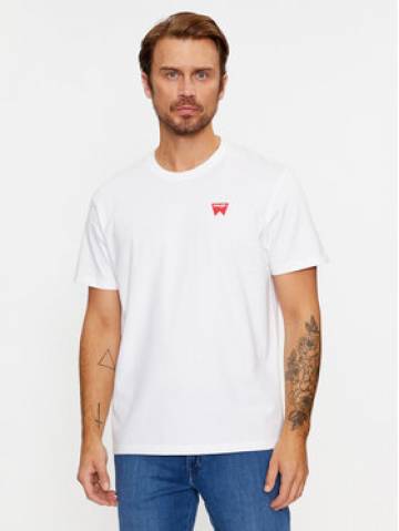 Wrangler Футболка Sign Off 112341126 Білий Regular Fit Wrangler Футболка Sign Off 112341126 Білий Regular Fit