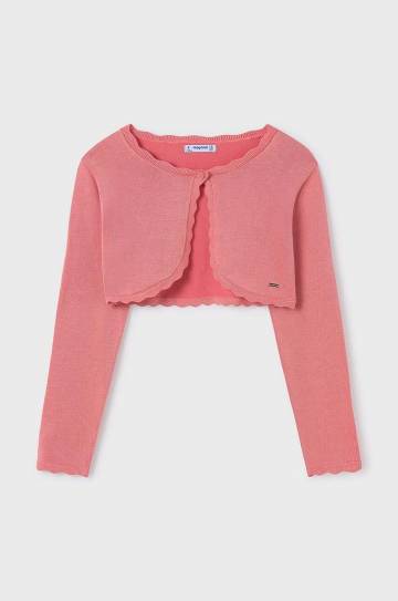 Детский кардиган Mayoral цвет розовый лёгкий