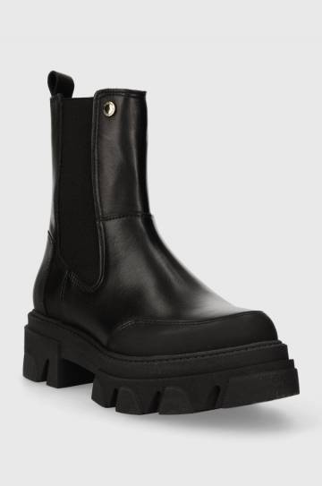 Кожаные полусапоги Barbour B.Intl Chicane женские цвет чёрный на платформе LFO0634BK11 Кожаные полусапоги Barbour B.Intl Chicane женские цвет чёрный на платформе LFO0634BK11