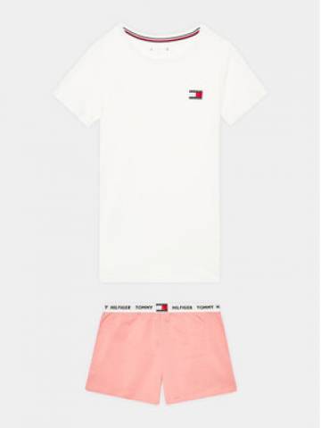 Tommy Hilfiger Піжама UG0UG00655 Білий Regular Fit Tommy Hilfiger Піжама UG0UG00655 Білий Regular Fit