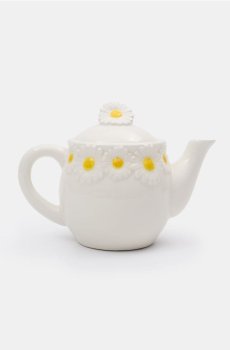 Глечик із мотивом ромашок - білий