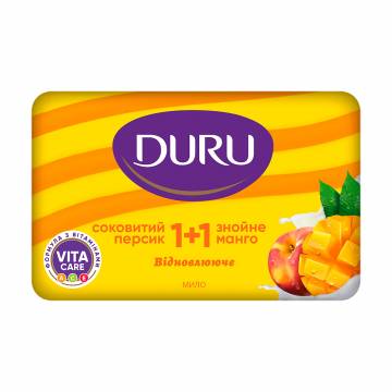 Крем-мыло DURU 1+1 Сочный персик и знойное манго, 80 г Крем-мыло DURU 1+1 Сочный персик и знойное манго, 80 г