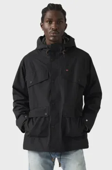Мужская черная парка Черный XXL Levi’s® 005BG;0004