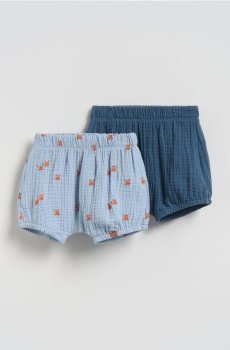 Reserved - Муслінові шорти, 2 шт. - блідо-блакитний - 385HV-05X