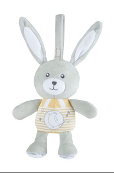 Подвесная музыкальная игрушка Chicco Лунный зайчонок, с рождения (11129.00)