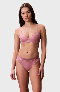 Женский розовый бюстгальтер LIGHTLY Розовый 38D Calvin Klein LV00QF8315