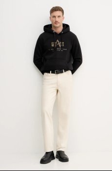 Кофта Alpha Industries Basic Hoodie BL Effect Print
