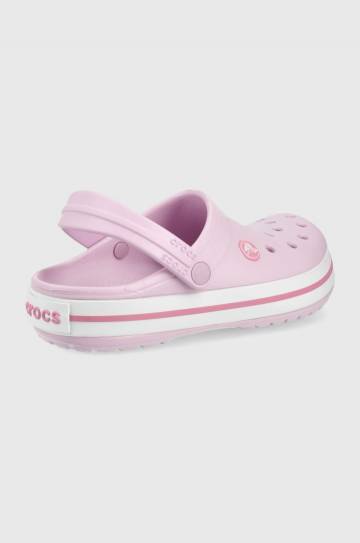 Детские шлепанцы Crocs цвет розовый Детские шлепанцы Crocs цвет розовый