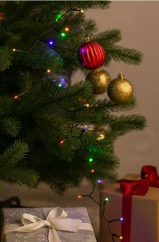 Новорічні гірлянди - різнобарвний