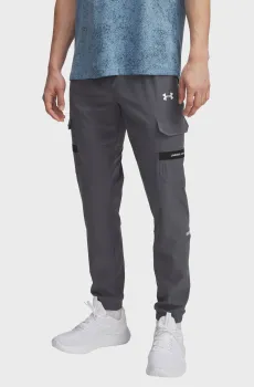 Мужские серые спортивные брюки UA Tech Utility Woven Pant Серый XL Under Armour 6004966-025