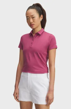 Женское розовое поло UA Playoff SS Polo Розовый L Under Armour 1383612-659