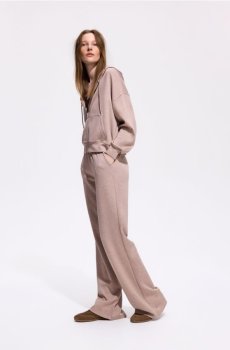 Reserved - Штани long leg з модалом - бежевий - 835KE-08M