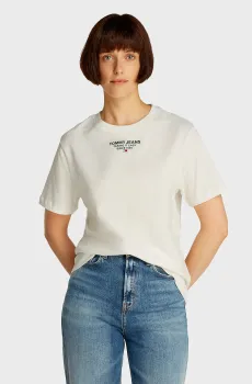 Женская белая футболка TJW RLX TJ FLOWERS Белый XS Tommy Jeans DW0DW21341