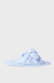 Женские голубые тапочки в полоску SEANY Голубой 38-39 Etam 6553870