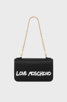 Женская черная кожаная сумка Черный ONESIZE Moschino JC4254PP0H.K13;00A
